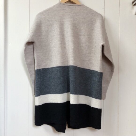 Madewell Meridian Sweater Coat in Stripe XS/S - Picture 5 of 6